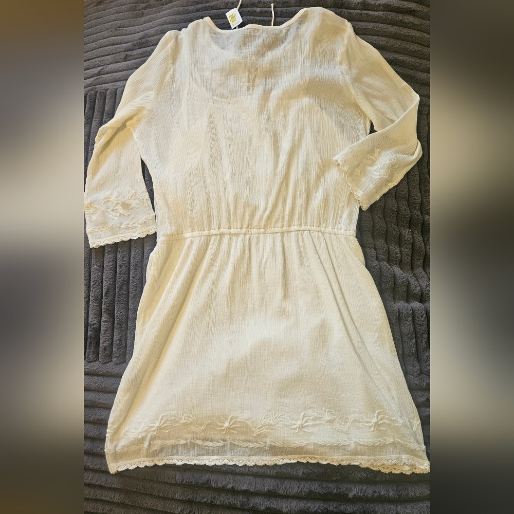 RAPH LAUREN LRL Elegant White Cold Shoulder Dress - Picture 9 of 10